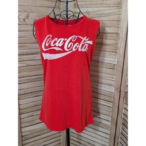 Coca Cola Red Tank Top Sleeveless Size Medium